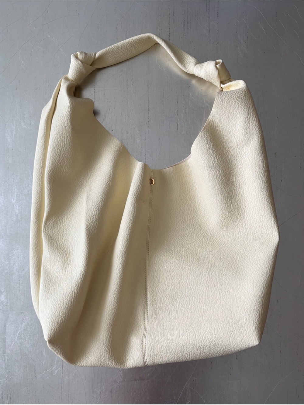 Anthropologie Love Knot Slouchy Bag in Butter Yellow - Picture 4 of 8